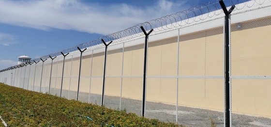 Galwanizowane ogrodzenia zabezpieczające przed wspinaczkami dla lotnisk więzienia dworce kolejowe