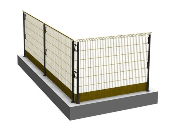 Stalowe siatki malowane tymczasowe bariery ochronne krawędzi dostosowywalne