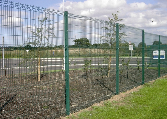Pvc Coated Peach Post 3d Zakrzywione ogrodzenie Składane spawane siatki druciane