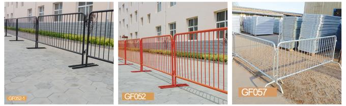 Różne stopy Crowd Barrier Fencing Bezpieczeństwo Pomarańczowa powłoka PVC o wysokości 40 cali 0