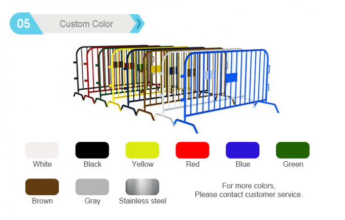 3D tymczasowe ogrodzenie obwodowe / ogrodzenie bariery tłumu 2,4 x 2,95m 3
