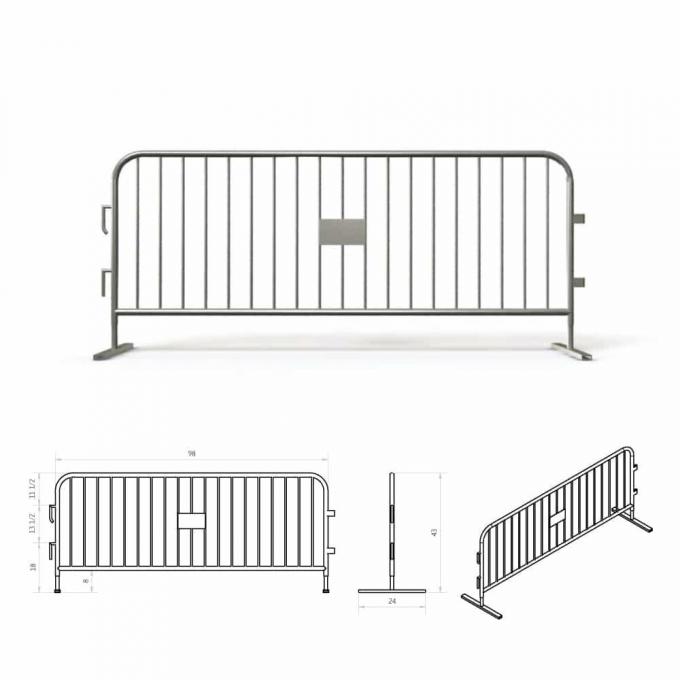 Ciężkie galwanizowane bariery stalowe Koncert Niska konserwacja 11