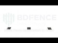 Ogrodzenie zabezpieczające przed kradzieżą 358 Panel Clear View malowany proszkowo