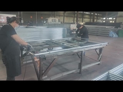 Szczegóły ramy ogrodzenia z siatki drucianej  Polerowanie