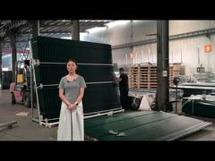 Opakowanie ogrodzenia z siatki anty-wspinaczkowej ze słupkiem kwadratowym i płaskownikiem