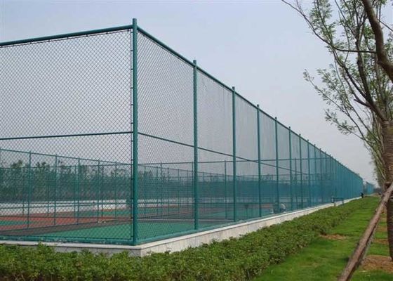 jakość  ISO14001 PVC Coated Wire Mesh Diamond Chain Link Fence fabryka