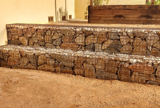 12 stóp x 6 stóp ocynkowany system ogrodzenia gabionowego ze stali nierdzewnej spawana ściana gabionowa