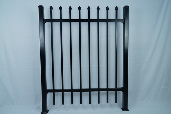 budynki ogrodowe kwadratowe rury czarne 25*25*1.2mm ogrodzenie górne ogrodzenie ogrodzenie aluminiowe