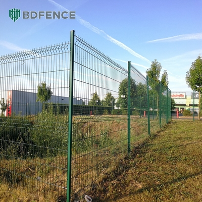 Panele ogrodzeniowe o wysokiej bezpieczeństwie przyzwoitości 3D pokryte pvc ściany ogrodzenia metalowe panel ogrodzenia sieci stalowej ocynkowanej sieci 3D dach ogrodzenia