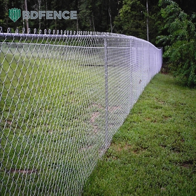 8 Ft Chain Link Ogrodzenie PVC powlekany Czarny Winyl Cyclone Żelazny Drut Mesh Metalowy Ogrodzenie Do Zewnętrznego Ogrodu Panel Ogrodu
