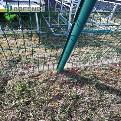 Masywne metalowe 3d spawane płótno sieci drutowej Panel łatwo zmontowany Pvc powlekany Czarny zielony stal Żelazo ocynkowane ogród