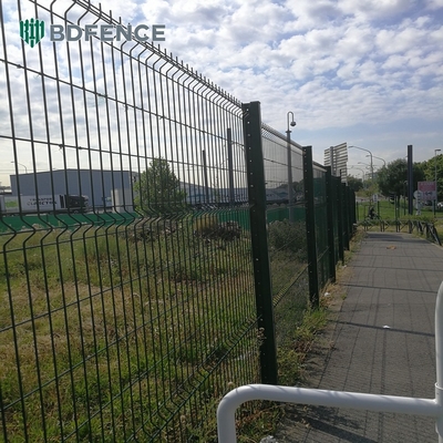 Masywne metalowe 3d spawane płótno sieci drutowej Panel łatwo zmontowany Pvc powlekany Czarny zielony stal Żelazo ocynkowane ogród