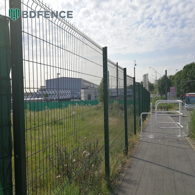 Masywne metalowe 3d spawane płótno sieci drutowej Panel łatwo zmontowany Pvc powlekany Czarny zielony stal Żelazo ocynkowane ogród