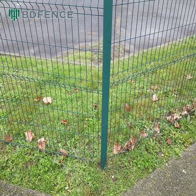 3mm 3d Panel ogrodzenia powlekane granica zielona ogród sieci drutowej ogrodzenie z fałdami V