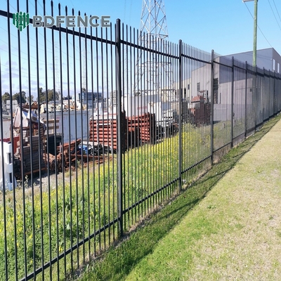 6Ftx8Ft Ogrody Czarne Ogrody Metalowe Ogrody Ogrodzenie Z galwanizowanej stali