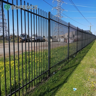 6Ftx8Ft Ogrody Czarne Ogrody Metalowe Ogrody Ogrodzenie Z galwanizowanej stali