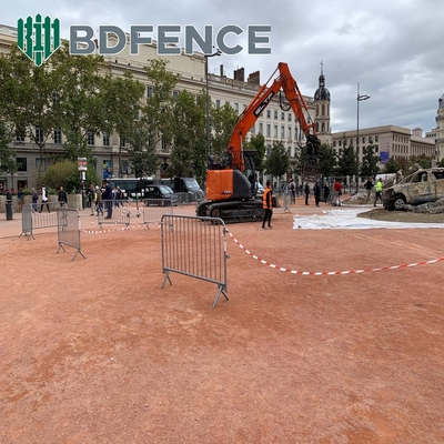 Modelowanie 3D powlekane tłum bariery ogrodzenia 1,8 m wysokości