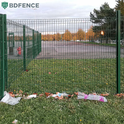 Łatwy w montażu 3D zakrzywiony metalowy panel ogrodzenia bezpieczeństwa obwodowego V Mesh spawane