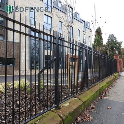Durable Tubular Steel Fence Made From Galvanized Steel Pipe With Powder Coated Surface Treatment For Corrosion Resistance And Long Lasting