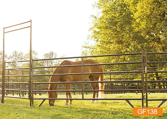 Spawana okrągła rura 2,2 mx 1,7 m panele ogrodzeniowe dla zwierząt dla koni