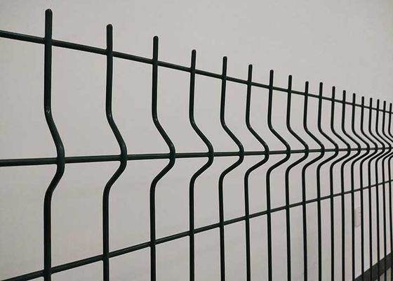 Niestandardowa wysokiej jakości domek zewnętrzny 3D metalowy zakrzywiony spawany siatka drutowa ogród ogrodniczy do ogrodzenia Panel Pvc zielony ogrodzenie