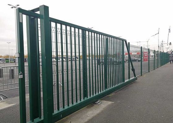 Powlekane PCV spawane metalowe bramy ogrodowe 60 * 60 mm