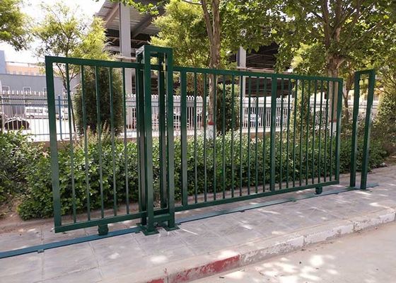 H2,5m Malowane proszkowo drzwi przesuwne metalowe ogrodzenie ogrodowe