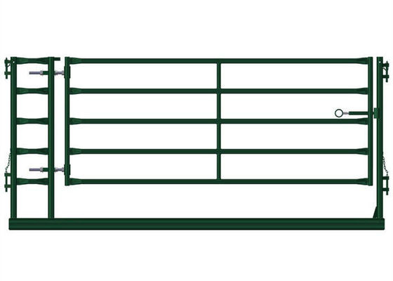 Bramy ogrodzeniowe z okrągłymi rurami ISO9001 do malowania proszkowego