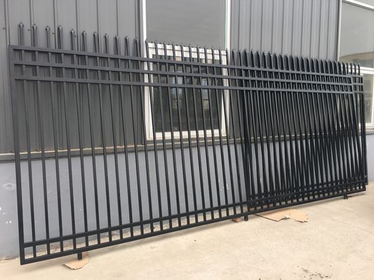 Bezpieczeństwo ocynkowane ogniowo stalowe ogrodzenie rurowe o wysokości 2,0 m