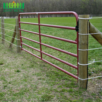 Spawana boczna żelazna stal 10 Ft Metal Farm Gate powlekana PVC