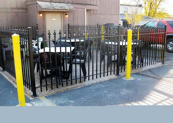 budynki ogrodowe kwadratowe rury czarne 25*25*1.2mm ogrodzenie górne ogrodzenie ogrodzenie aluminiowe