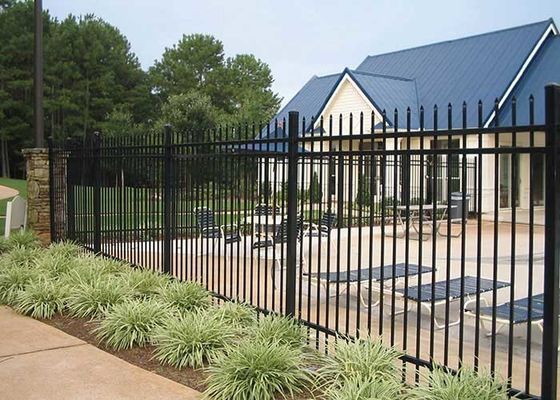 Galwanizowane stalowe balustrady rurkowe żelazne balustrady ogrodowe ogrodzenie ogrodzenie ogrodzenie