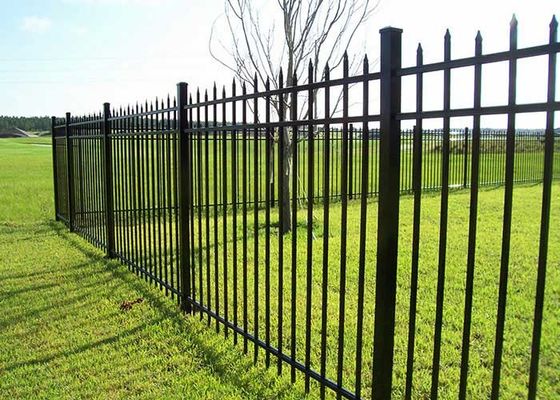 budynki ogrodowe kwadratowe rury czarne 25*25*1.2mm ogrodzenie górne ogrodzenie ogrodzenie aluminiowe