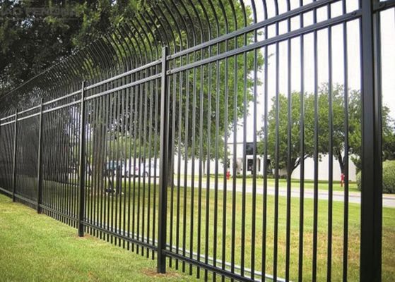 Rurkowe, ozdobne aluminiowe ogrodzenie z powłoką PCV o grubości H2,2 m