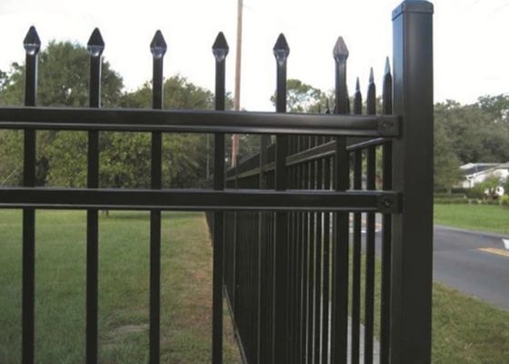 Rurkowe, ozdobne aluminiowe ogrodzenie z powłoką PCV o grubości H2,2 m