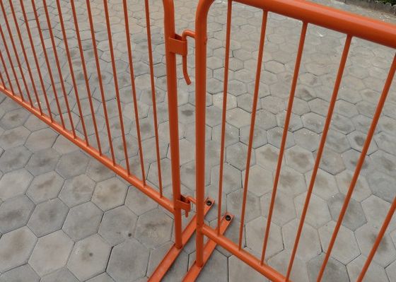 10,8 mm grubości Metal Steel Przenośne bezpieczeństwo drogowe Piesznicy Tymczasowe bariery kontroli tłumu dla kontroli ruchu drogowego