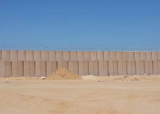 100 * 100 mm ocynkowana ściana obronna z barierą Hesco