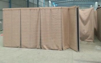Beżowa siatka gabionowa Hesco 76x76mm ocynkowana