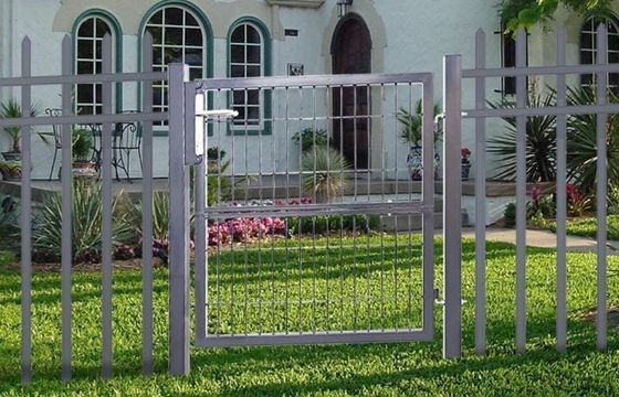 50 * 200 mm Otwór Pojedyncze nowoczesne metalowe bramy ogrodowe