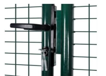 Okrągły słupek powlekany PCV 1,8 * 1 m Metalowa brama ogrodzeniowa