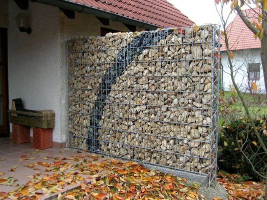 Gabionowe ściany oporowe powlekane PCV
