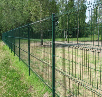 Wykrzywiona spawana sieć drutu gorąco zanurzona 3D zakrzywiony trójkąt zakrzywiony ogrodzenie