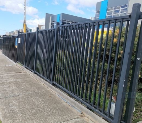 Australia Standard Tubularne Ogrodzenie Prasowane Włócznia Top Bezpieczeństwa Stalowy Picket Garrison Ogrodzenie