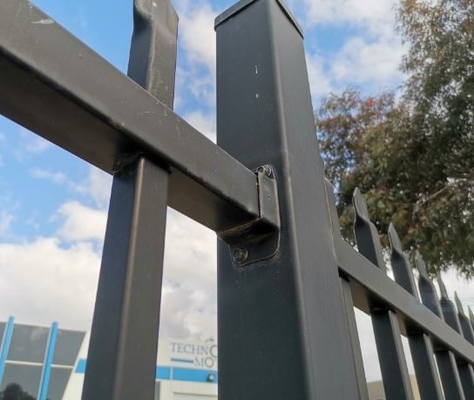 Australia Standard Tubularne Ogrodzenie Prasowane Włócznia Top Bezpieczeństwa Stalowy Picket Garrison Ogrodzenie