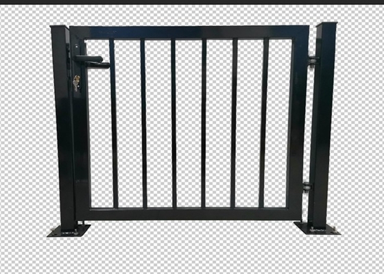 Ral6005 1,5 / 1,8 m Wysokość Metalowa brama ogrodzeniowa Pojedyncza spawana rura powlekana PCV
