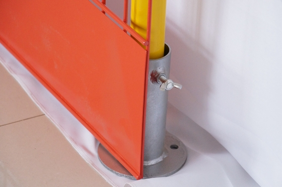 50 * 200 mm Rozmiar otworu Bariery ochronne na krawędzie Powlekane PVC w kolorze pomarańczowym